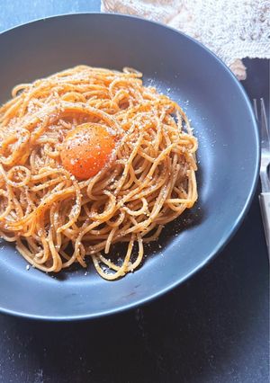 ワンパンで簡単！激ウマ海苔佃煮パスタ-レシピのメイン写真