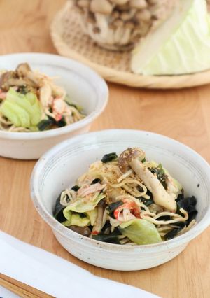 豆腐干とキャベツの中華風ごまポン和え-レシピのメイン写真