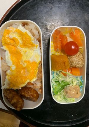 レンジシーフードレモン和風オムライス弁当-レシピのメイン写真
