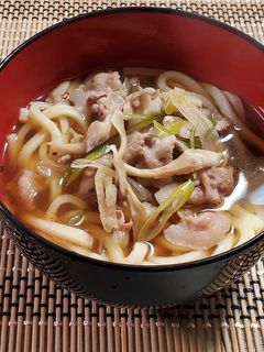 肉きのこうどん-レシピのメイン写真