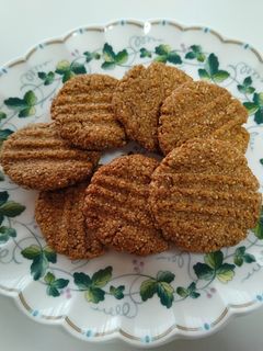 全粒粉と黒砂糖のクッキー-レシピのメイン写真