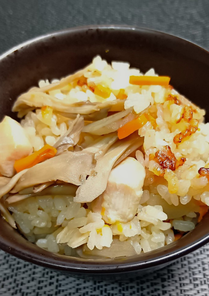 舞茸&とり肉の炊き込みご飯-レシピのメイン写真