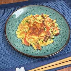 A picture of ズッキーニとカニカマのとろチーズ焼き.