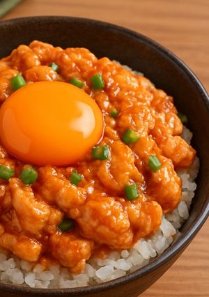 鶏ユッケ丼-レシピのメイン写真
