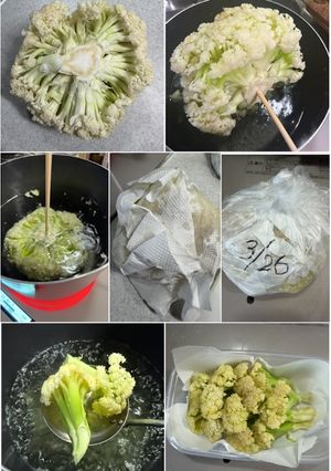 カリフラワーの茹で方と保存（そやじ流）-レシピのメイン写真