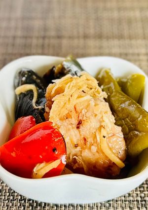 【作りおき】夏野菜と鶏むね肉の焼き浸し-レシピのメイン写真