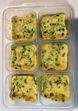 離乳食中期〜レンジでふわふわ卵焼き-レシピのメイン写真