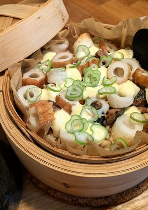 鰯とチーズ、ちくわのせいろご飯-レシピのメイン写真