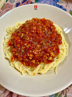 ミートソースパスタ-レシピのメイン写真