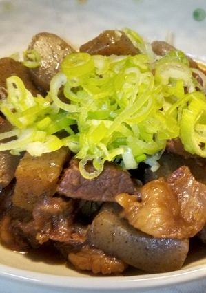 絶品♡牛スジ&こんにゃくの甘辛煮-レシピのメイン写真