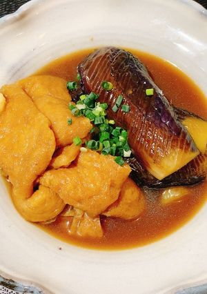 冷やしても美味しい♪なすと油揚げの煮浸し-レシピのメイン写真