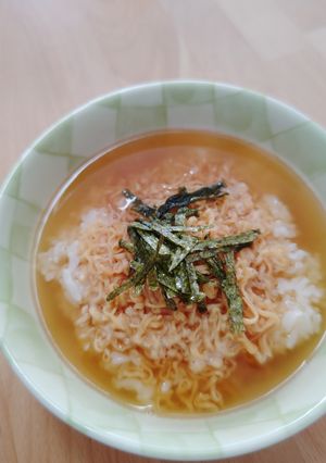 ちょっとだけよ〜 チキンラーメン茶漬け-レシピのメイン写真