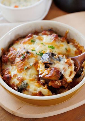 【なすのミートグラタン】トマト缶で☆具だくさん♪-レシピのメイン写真