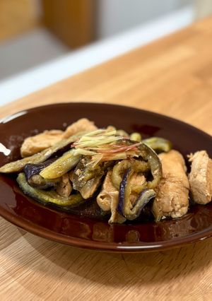 鶏むね肉と茄子のさっぱりポン酢-レシピのメイン写真