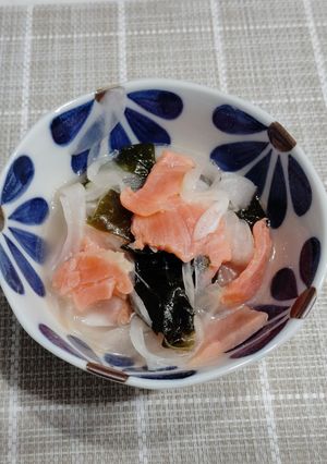 サーモンと新玉ねぎの酢の物-レシピのメイン写真