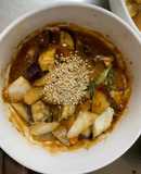 根菜茄子白菜ウスター棒棒鶏味温野菜サラダ