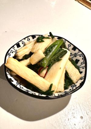長芋と春菊のにんにく醤油漬け🧄-レシピのメイン写真