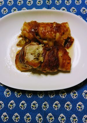 ヨウサマの減塩豚バラのキノコ類巻き-レシピのメイン写真
