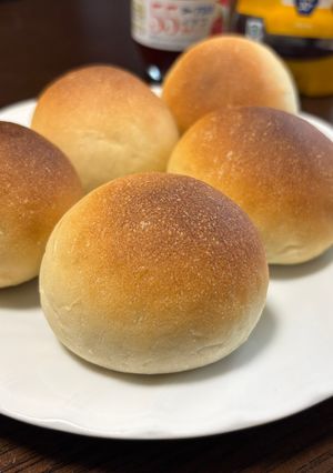 湯種でふわふわ♫基本の極上丸パン-レシピのメイン写真