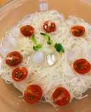 冷やし素麺●いろどりプチトマト素麺