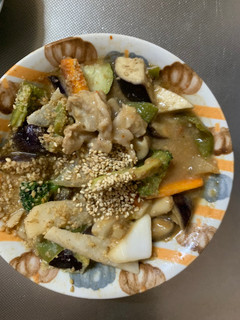 簡単餃子炒飯味豚こま回鍋肉青椒肉絲風-レシピのメイン写真