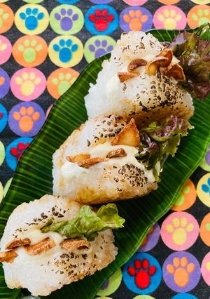 パンに魂売った焼きおにぎり④炙りガリマ-レシピのメイン写真