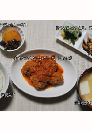 コロコロハンバーグのトマト煮-レシピのメイン写真