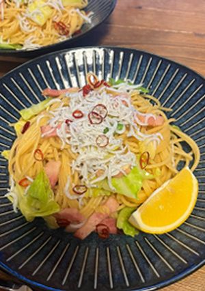今が旬！春キャベツのペペロンチーノ-レシピのメイン写真