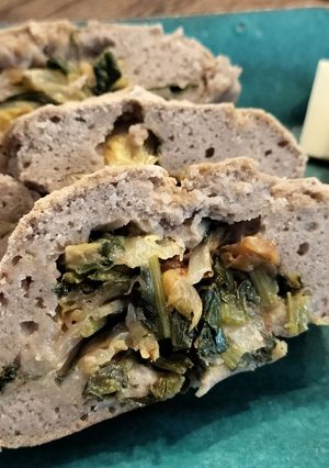 信州名物★おやき風そば粉パン-レシピのメイン写真