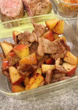 りんごと豚肉のハーブソルト焼き-レシピのメイン写真