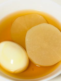 おでん風♡やわらか大根と煮卵のしみしみ煮-レシピのメイン写真