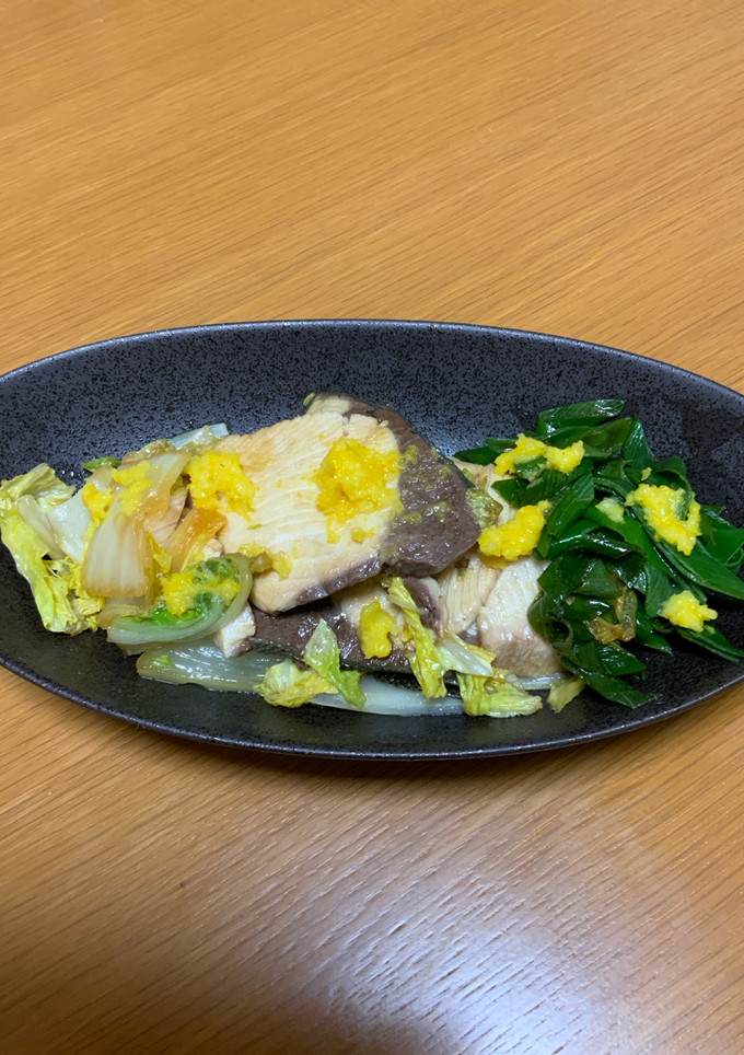ぶりと白菜のさっと煮（ゆずの香り）-レシピのメイン写真
