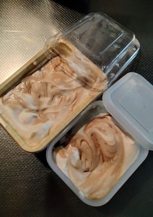 撹拌なし！ピーチ＆キャラメルアイス🍨-レシピのメイン写真