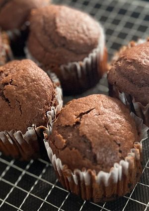 混ぜて焼くだけ♪米粉のチョコマフィン-レシピのメイン写真