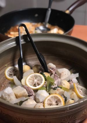 里芋小松菜大根豚こまレモン煮-レシピのメイン写真