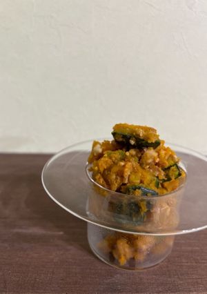 かぼちゃのナッツ味噌和え-レシピのメイン写真