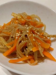 白滝とにんじんとごぼうのきんぴら-レシピのメイン写真
