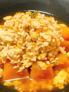 鶏そぼろのかぼちゃ煮-レシピのメイン写真