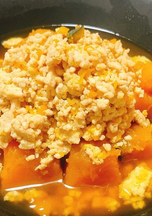 鶏そぼろのかぼちゃ煮-レシピのメイン写真