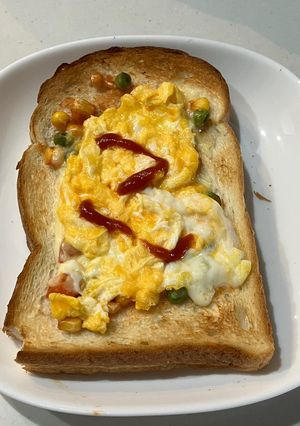 オムライス風トースト-レシピのメイン写真