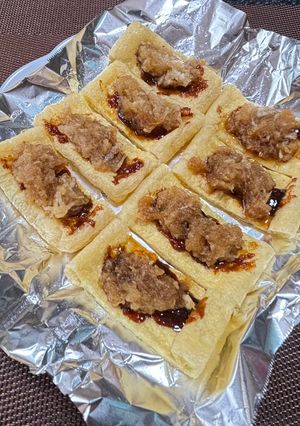 油揚げの味噌＆みぞれ煮-レシピのメイン写真