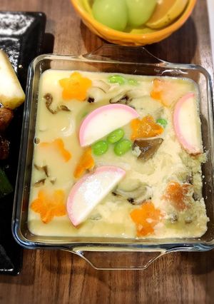 🌟[簡単]レンチンうどんすき風茶碗蒸し-レシピのメイン写真