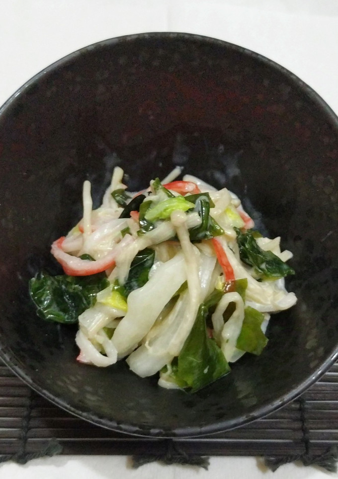 うちの☆とろんと吸収❣白菜サラダ♬知恵袋-レシピのメイン写真