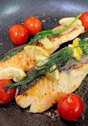 サーモンのディルレモン焼き🇸🇪SWE料理-レシピのメイン写真
