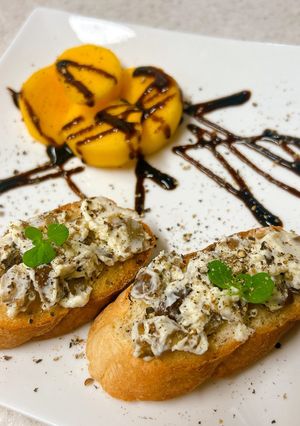 甘栗とクリームチーズのカナッペ-レシピのメイン写真