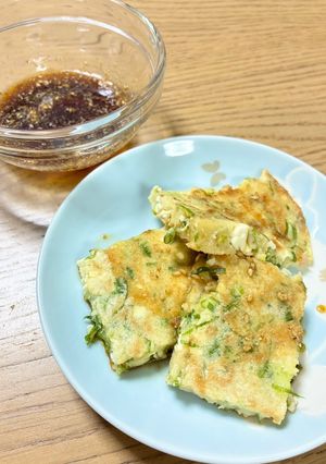 たっぷりネギと豆腐のチヂミ-レシピのメイン写真