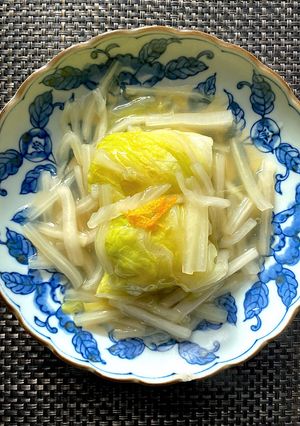 白菜の海老団子巻き　トロトロ白菜あんかけ-レシピのメイン写真