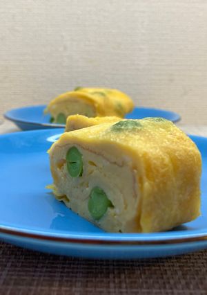 春の味！グリーンピースの厚焼き玉子🫛-レシピのメイン写真