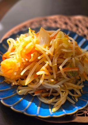 これだけなのに超うまい！もやし野菜炒め-レシピのメイン写真