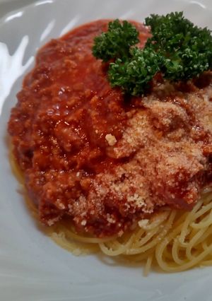 時短！　ミートパスタ-レシピのメイン写真